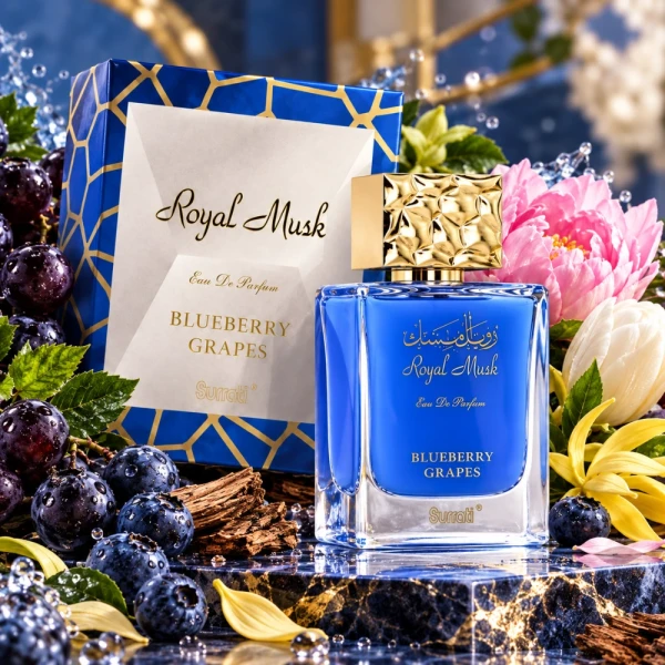 Surrati Royal Musk Blueberry Grepes woda perfumowana unisex 100ml opakowanie