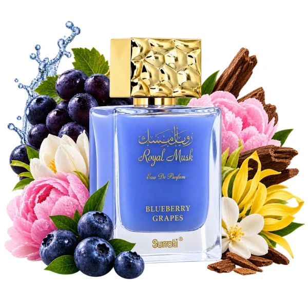 Surrati Royal Musk Blueberry Grepes woda perfumowana unisex 100ml nuty zapachowe