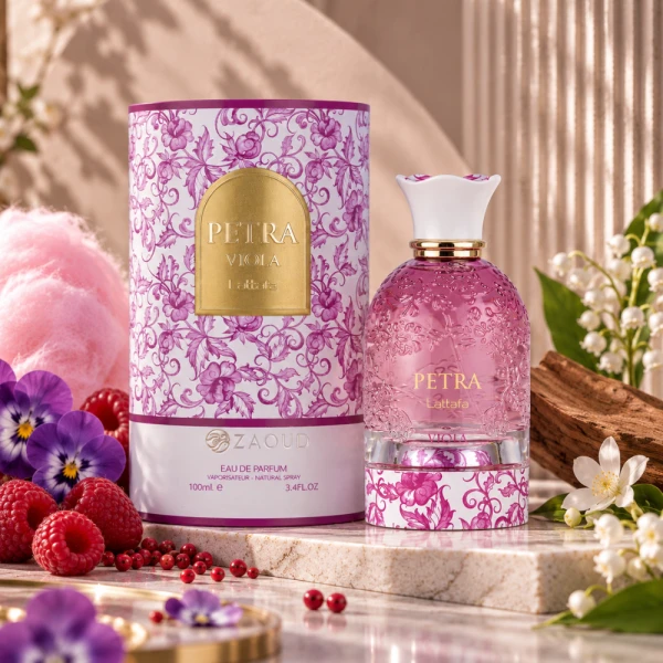 Lattafa-Petra-Viola-woda-perfumowana-dla-kobiet-_3_.webp z opakowaniem