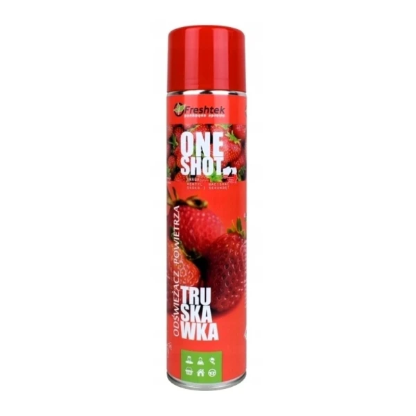 Perfumowany odświeżacz powietrza Freshtek ONE SHOT Truskawka 600ml.webp