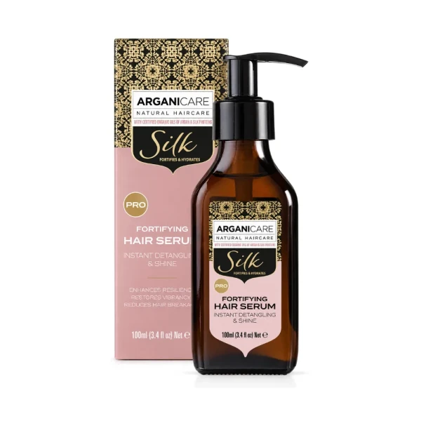 Arganicare Silk Fortifying Hair Serum z jedwabiem rozplątujące i wzmacniające włosy 100ml