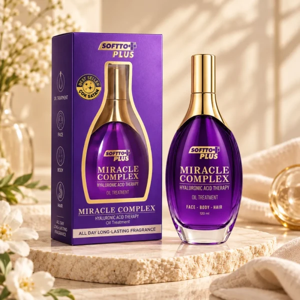 Softto Plus Miracle Complex Hyaluronic Acid Therapy Oil Treatment Hair | Body | Face - turecki olejek do twarzy, ciała i włosów 120ml