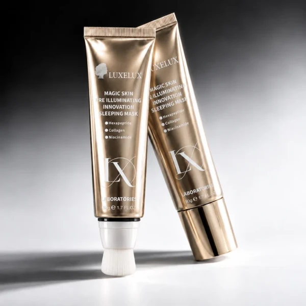 Luxelux Magic Skin Pre Illuminating Innovation Sleeping Mask rozświetlająca maska na noc z efektem "Magic Skin" 50g tubka