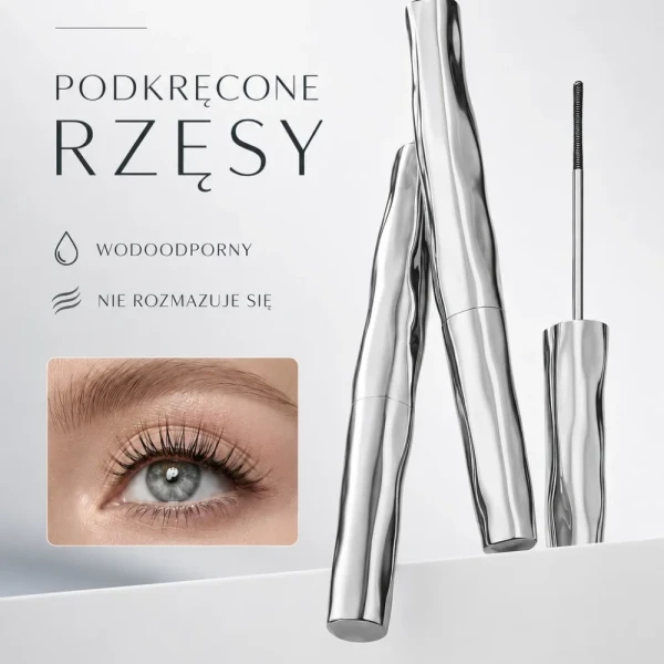 Luxelux Mascara Thick Coils Become Warped - wydłużająco-pogrubiający tusz do rzęs z metalowym aplikatorem