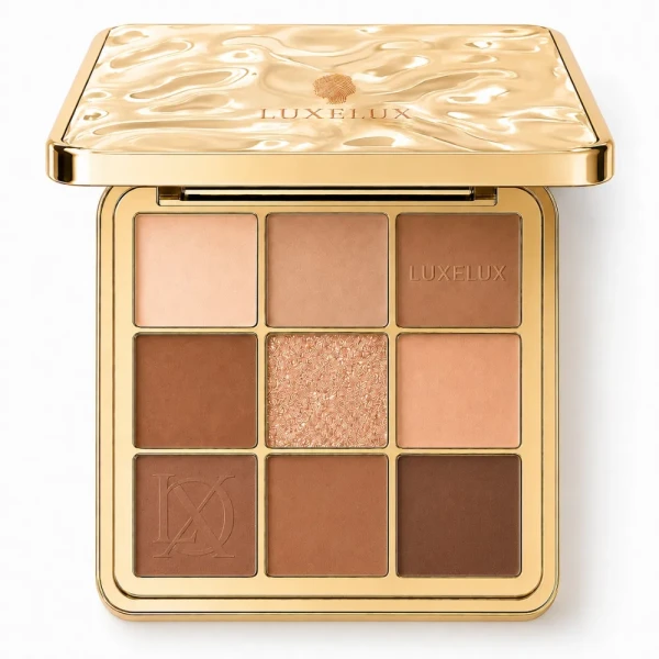 Luxelux Mirror Crystal Nine Color Palette Paletka Cieni do Powiek 02# LATTE.webp