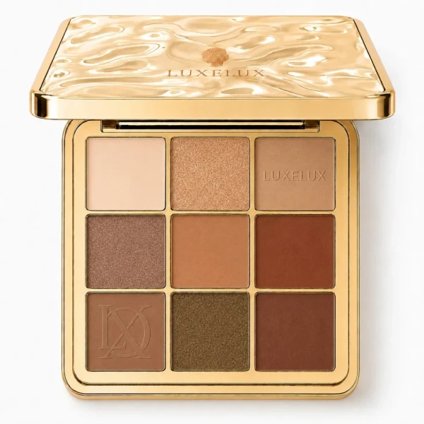 Luxelux Mirror Crystal Nine Color Palette Kolorowa Paletka Cieni do Powiek 03# CREAM.webp