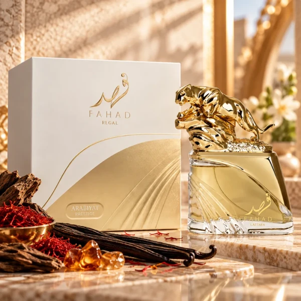 opakowanie Arabiyat Prestige Fahad Regal woda perfumowana unisex 100ml