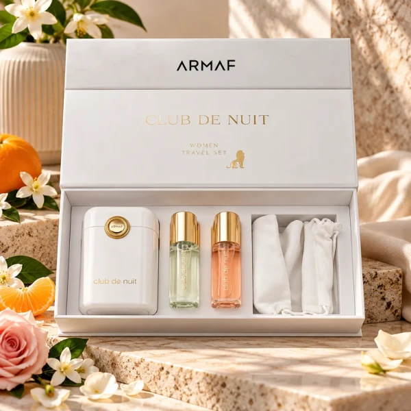 opakowanie ARMAF CLUB DE NUIT TRAVEL SET WHITE WOMEN
