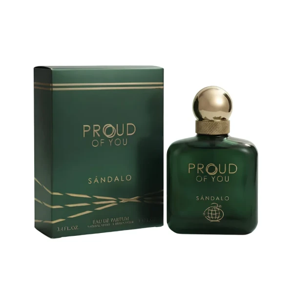 opakowanie Fragrance World Proud of You Sandalo woda perfumowana dla mężczyzn 100ml