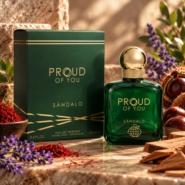 Fragrance World Proud of You Sandalo woda perfumowana dla mężczyzn 100ml opakowanie