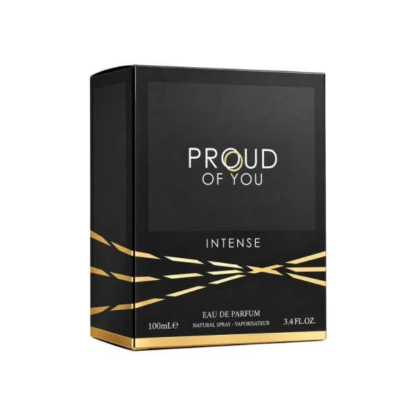 Fragrance World Proud of You Intense woda perfumowana dla mężczyzn 100ml opakowanie
