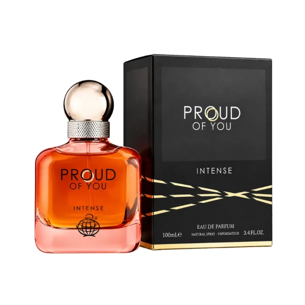 opakowanie Fragrance World Proud of You Intense woda perfumowana dla mężczyzn 100ml