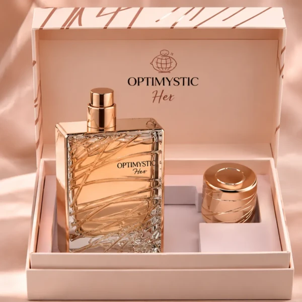 opakowanie Fragrance World Optimystic for Her woda perfumowana dla kobiet 100 ml