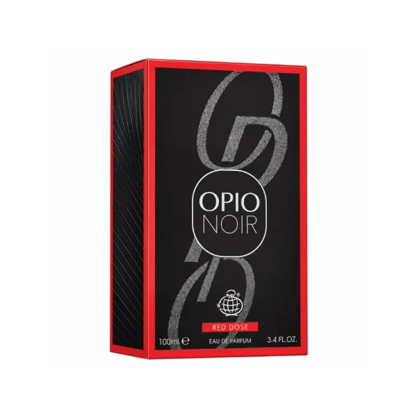 opakowanie Fragrance World Opio Noir Red Dose woda perfumowana dla kobiet 100ml