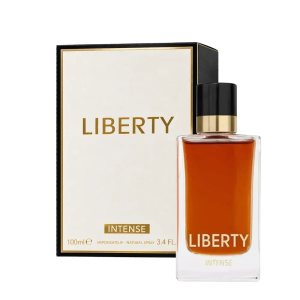 opakowanie Fragrance World Liberty Intense woda perfumowana 100ml