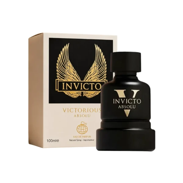 Fragrance World Invicto Victorious Absolu woda perfumowana na mężczyzn 100ml opakowanie