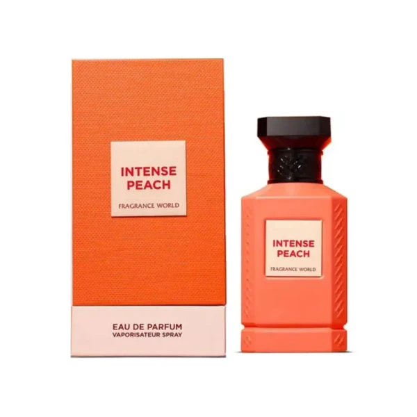 Fragrance World Intense Peach woda perfumowana unisex 150ml opakowanie
