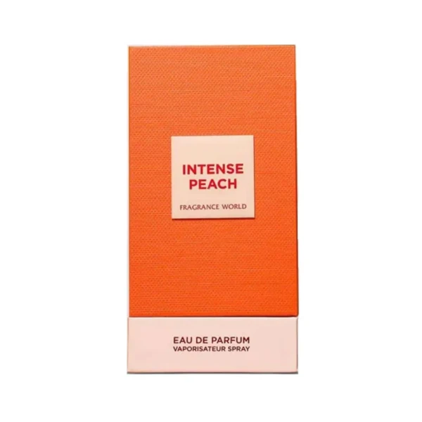 opakowanie Fragrance World Intense Peach woda perfumowana unisex 150ml
