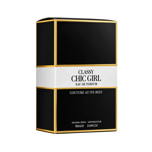 Fragrance World Classy Chic Girl woda perfumowana dla kobiet 90ml opakowanie