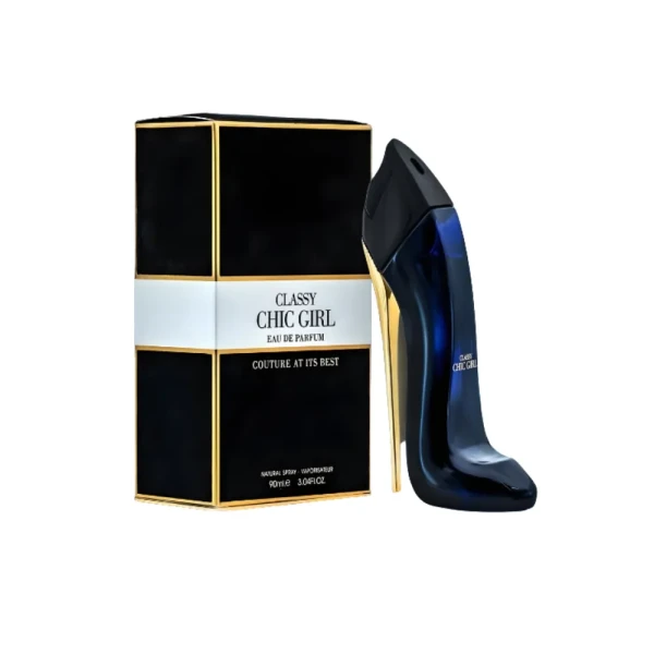 opakowanie Fragrance World Classy Chic Girl woda perfumowana dla kobiet 90ml
