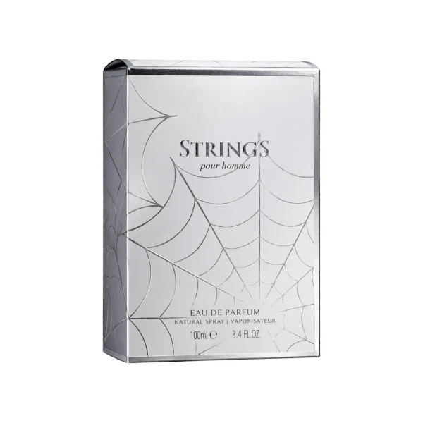Strings Pour Homme Fragrance World woda perfumowana dla mężczyzn 80ml opakowanie