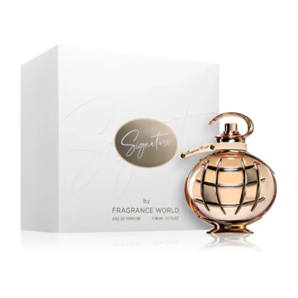 opakowanie Fragrance World Signature White woda perfumowana dla kobiet 80ml