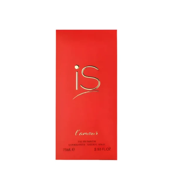 Fragrance World iS L'Amour woda perfumowana dla kobiet 75ml opakowanie
