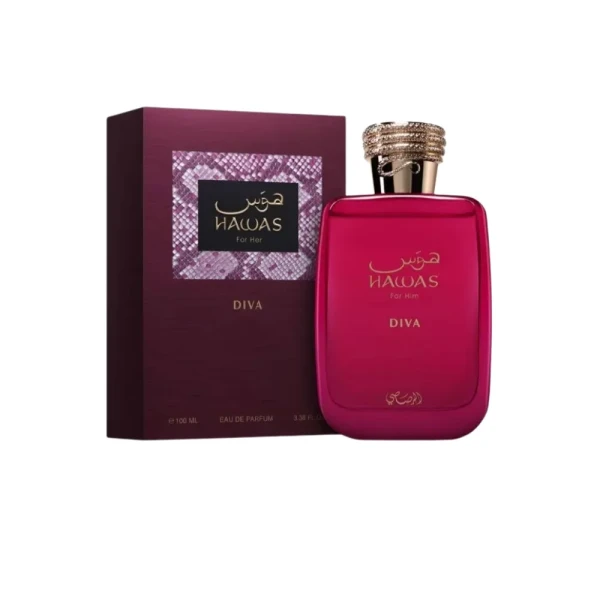 Rasasi Hawas Diva woda perfumowana dla kobiet 100ml opakowanie