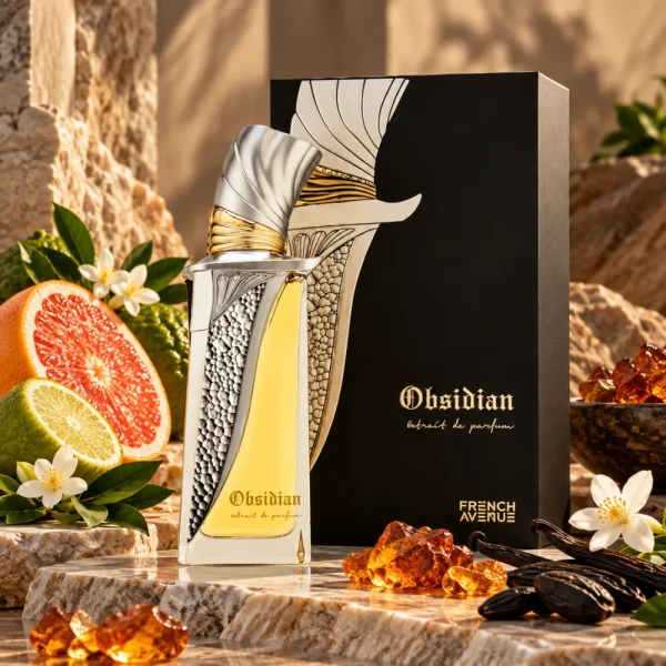 French Avenue Obsidian ekstrakt perfum unisex 100ml opakowanie