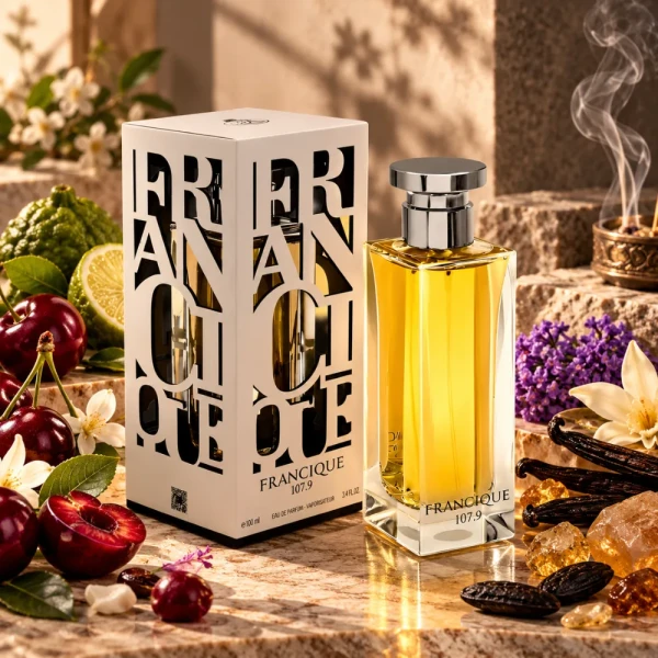 opakowanie Francique 107.9 French Avenue woda perfumowana unisex 100ml