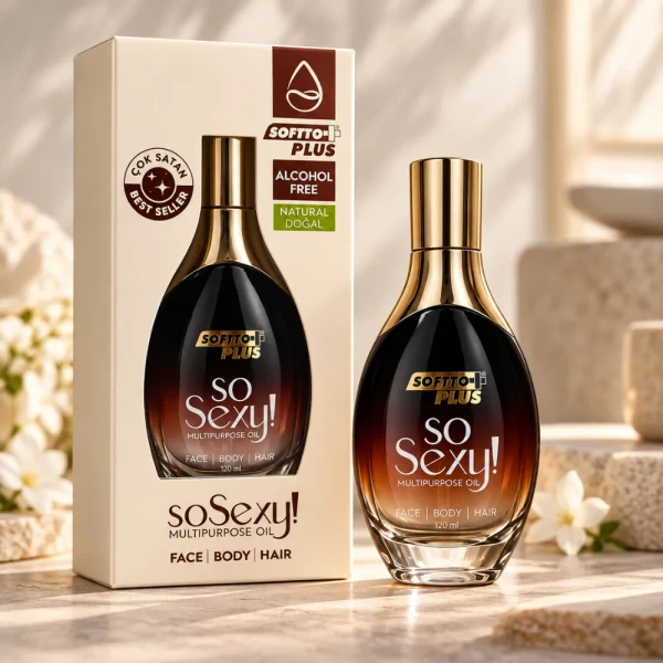 Softto Plus So Sexy Multipurpose Oil Hair | Body | Face - turecki olejek do twarzy, ciała i włosów 120ml