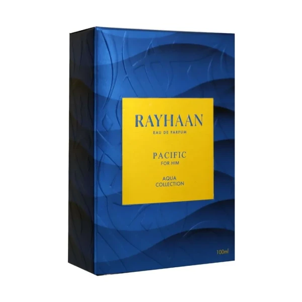 Rayhaan Pacific woda perfumowana dla mężczyzn 100ml opakowanie