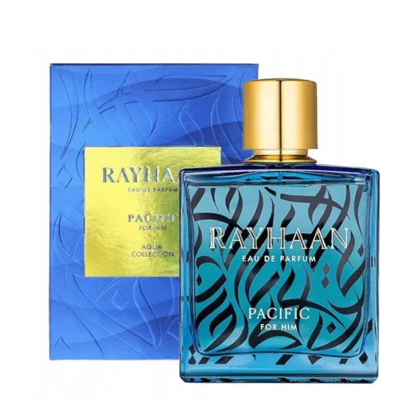 opakowanie Rayhaan Pacific woda perfumowana dla mężczyzn 100ml