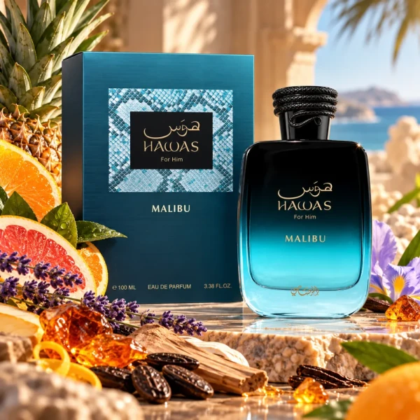 Rasasi Hawas Malibu woda perfumowana dla mężczyzn 100ml (3).webp