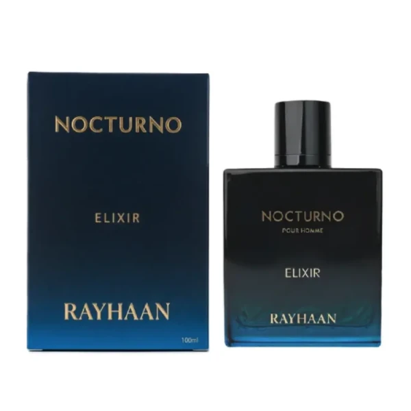 opakowanie Rayhaan Nocturno Elixir woda perfumowana dla mężczyzn 100ml