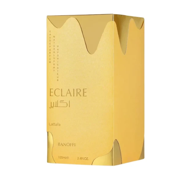 Lattafa Eclaire Banoffi woda perfumowana unisex 100ml opakowanie